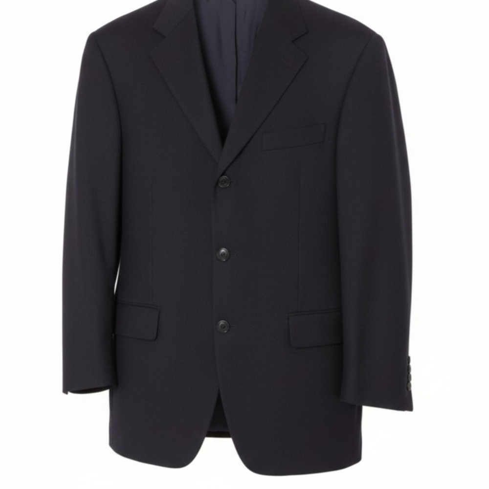 Vintage John W. Nordstrom Blazer 42R Canonico Wool Black Sport Coat VTG Canada